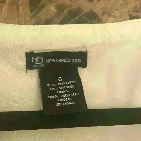 New Directions Tan White and Orange Dress Size 6 - Picture 3 of 3